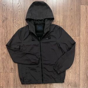 Nomad Hooded Zip Up Jacket with Pockets EUC Fleece Lined Charcoal Medium
